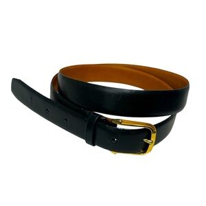 Christian Dior Vintage Split Leather Glove Lined Black Belt Sz 36